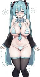 big_breasts big_thighs blue_eyes blue_hair breasts cute female hatsune_miku hatsune_miku_(collared_bikini) hatsune_miku_(fortnite) porn rule34 thick_thighs