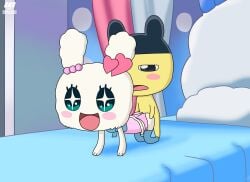 1boy 1boy1girl 1girls 2025 ass blush blush_stickers butt female female_penetrated gkg lovelitchi male male/female male_penetrating mametchi no_humans non-human non-human_only tagme tamagotchi tongue tongue_out vaginal_sex