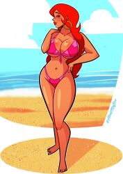 1girls 2025 artist_name atomickingboo beach beauty_mark big_ass big_breasts bikini breasts bust busty chest curvaceous curvy curvy_figure digital_media_(artwork) english english_text female hips hispanic hourglass_figure huge_ass huge_breasts human large_ass large_breasts latina legs mature mature_female mole mole_on_breast mole_under_eye oc original original_character red_eyes red_hair red_head slim_waist tan_body tan_skin tanned text the_besties_(atomickingboo) thick thick_hips thick_legs thick_thighs thighs valerie_valentine_(atomickingboo) voluptuous waist wide_hips