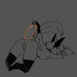 1:1 1girls anal anal_sex animated anthro arm_tuft ass black_clothing black_collar black_gloves black_handwear black_legwear black_nose black_stockings breasts canid canid_demon canine cheek_tuft clothing collar demon demon_girl ear_piercing ears elbow_tuft extreme_penetration facial_tuft female fingerless_gloves flaccid fluffy fluffy_tail fur furry genitals gloves goth goth_girl grey_body grey_fur handwear hellaverse helluva_boss humanoid legwear long_hair looking_at_viewer looking_back loona_(helluva_boss) lying lying_on_breasts mammal masturbation naked naked_female nude nude_male penetration penis piercing raised_hips red_sclera sex_toy short_playtime solo stockings stomach_bulge tail thighhighs tuft udontseeme2403 white_eyes wolf wolf_girl x-ray_view