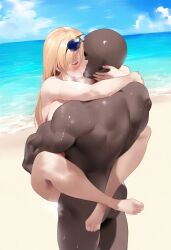 ai_generated azur_lane bismarck_(azur_lane) dark-skinned_male interracial