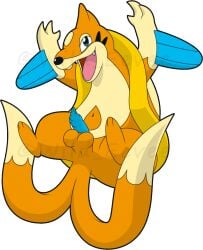 1boy balls blackcachomon feral floatzel foreskin humanoid_genitalia humanoid_penis long_foreskin male male_only nintendo penis pokémon_(species) pokemon pokemon_(species) solo testicles uncircumcised uncut wild_eevee