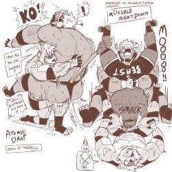 ballbusting ballbusting_orgasm cum furry gay male_only naruever naruevernett wrestling