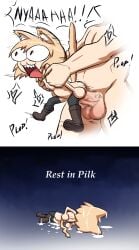 1boy1girl 2025 cat_girl cat_humanoid catgirl censored covered_in_cum cum cum_inside duo english english_text family_guy_death_pose feline female female_penetrated heart heart_symbol houseki_hiiro humanoid humanoid_genitalia male male/female male_penetrating moaning moaning_in_pleasure neco-arc plap pussy tagme type-moon vagina
