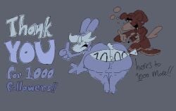 alcoholic anthro anus ass big_butt big_ears body_writing border_collie breasts bubble bubble_butt bunny_costume bunoo_(thadeef3) camel_toe canid canine canis clothed clothing collie costume digital_media_(artwork) domestic_dog drunk drunk_bubble duo exposed fake_ears fake_rabbit_ears female freckled_butt freckled_face freckles fur genitals gesture hair half-closed_eyes hand_gesture herding_dog hi_res humanoid kangaroo macropod male male/female mammal marker marsupial narrowed_eyes on_ground pastoral_dog presenting presenting_hindquarters puffy_anus restricted_palette scut_tail sheepdog short_tail simple_background smelt_(thadeef3) substance_intoxication tail text thadeef3 thumbs_up toony toony_expression vulva x_anus zipper