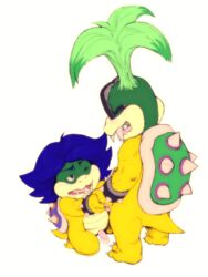 2boys bossy feral furry furry_only iggy_koopa koopa koopaling koopalings ludwig_von_koopa male male_only mario_(series) multiple_boys nintendo oral penis yaoi zetsho