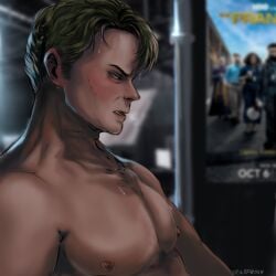adam_randolph billy_magnussen exhibitionism filming half_naked handjob male_only manual masturbation suggestive suggestive_gesture suggestive_pose the_franchise