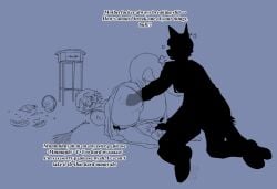anal anal_fisting anal_sex angry anthro apology ass big_butt blush broken_vase catstopher_colombus_(kittykuscell) cleaning_tool clothed clothing clothing_aside clothing_lift cross-popping_vein dialogue domestic_cat dress dress_lift duo embarrassed feather_duster felid feline felis femboy fisting huge_butt kittykuscell legwear maid_apron maid_headdress maid_uniform male male/male mammal panties panties_aside penetration punishment side_table silhouette sketch stockings underwear underwear_aside uniform vase