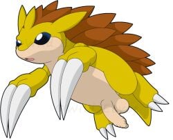 1boy balls blackcachomon feral foreskin humanoid_genitalia humanoid_penis long_foreskin male male_only nintendo penis pokémon_(species) pokemon pokemon_(species) sandslash solo testicles uncircumcised uncut wild_eevee