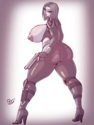 black widow (marvel) from avengers by deigart