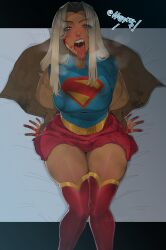 1girls big_breasts blonde_hair female female_focus female_only jsq012 kara_zor-el large_breasts long_hair solo solo_female solo_focus supergirl_(dcu) superman_(2025)