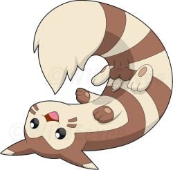 1boy balls blackcachomon feral foreskin furret humanoid_genitalia humanoid_penis long_foreskin male male_only nintendo penis pokémon_(species) pokemon pokemon_(species) solo testicles uncircumcised uncut wild_eevee