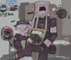 2boys artist_name blocky_body deepwoken espuma etrean_(deepwoken) kennith_(deepwoken) lord_regent male penis pizza_box reference_image roblox roblox_game self_upload tagme tentacle_penis