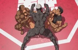 2d 4boys anal anal_sex big_ass big_butt big_penis black_body black_hair black_skin blush collar color colored danzi_engine dark_skin dominant dominant_male domination foot_fetish foot_lick gay gay_anal gay_domination gay_male gay_sex group group_sex hair humiliation kiraboshi_kazuma_(shiba_yuuji) male male/male male_focus male_only origina penetration red_hair sex sex_slave sexy shiba_yuuji slave submissive submissive_male yaoi