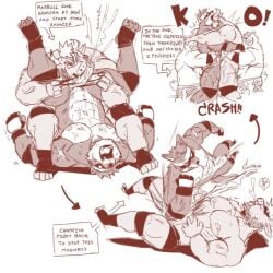 ballbusting cum furry gay male naruevernett only orgasm wrestling