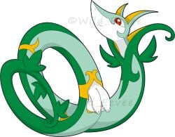 1boy balls blackcachomon feral foreskin hemipenes humanoid_genitalia humanoid_penis long_foreskin male male_only nintendo penis pokémon_(species) pokemon pokemon_(species) serperior solo testicles uncircumcised uncut wild_eevee