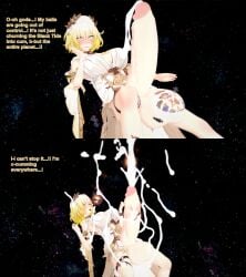 1futa 3d aglaea_(honkai:_star_rail) balls blonde_hair cock_vore commission cum cum_digestion destruction ejaculation english_text futa_giantess futanari giantess giantess_futa honkai:_star_rail huge_balls huge_cock hyper hyper_balls hyper_penis intersex koikatsu penis planet planet_destruction planet_vore space text vore xavierhuge