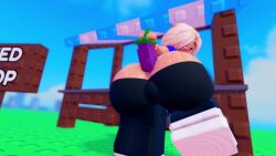 1girls 20_seconds 3d anal anal_insertion anal_masturbation anal_sex animated ass blonde_hair clothing donquiotedd eggplant female female_only grow_a_garden masturbation no_sound object_in_ass object_insertion roblox roblox_avatar roblox_game robloxian self_upload shorter_than_30_seconds tagme thick_thighs video