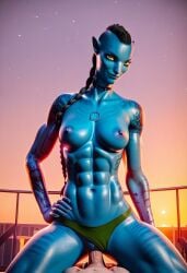 ai_generated aside avatar avatar:_the_way_of_water blue_skin female male male_human na'vi panties pussy recombinant vaginal_penetration vaginal_sex yellow_eyes z-dog zdinarsk