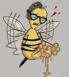 12_oz._mouse 12_oz_mouse absurd_res bee bee_penis bee_sting blush buzby_(12oz_mouse) humor penis risobase tagme