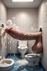 ai_generated balls bathroom cum cum_everywhere cum_in_toilet cum_on_floor cum_on_wall cum_pool cum_pooling cumshot excessive_cum furrypornaddiction glory_hole huge_balls huge_cock hyper hyper_penis musk musk_clouds musky penis pubes saggy_balls toilet veiny_balls veiny_penis
