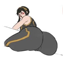 1girl 1girls 2d 2d_(artwork) artist_name artist_signature bodysuit bottom_heavy bubble_butt cameltoe child_bearing_hips chun-li chun-li_(cosplay) clothed_female clothing cosplay curvaceous curvaceous_female curvy_female curvy_hips female female_focus female_only fit fit_female hourglass_figure huge_ass huge_breasts large_ass large_breasts light-skinned_female light_skin pale-skinned_female pale_skin pochoclogigi skin_tight skindentation solo solo_female solo_focus thick_thighs tight_clothes tight_clothing tight_fit toned toned_body toned_female toned_stomach top_heavy watermark wide_hips yor_forger
