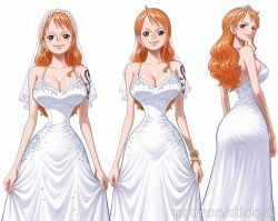 ## - 1girls ai_generated anime breasts eyes female fit nami nsfw one_piece stickyai