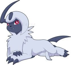 1boy absol balls blackcachomon feral foreskin humanoid_genitalia humanoid_penis long_foreskin male male_only nintendo penis pokémon_(species) pokemon pokemon_(species) solo testicles uncircumcised uncut wild_eevee