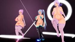 3d big_ass big_breasts breasts bubble_butt dancing female gigantic_ass gigantic_breasts hatsune_miku huge_ass huge_breasts long_video longer_than_3_minutes megurine_luka mmd music music_video tagme thicc undressing video vocaloid yowane_haku