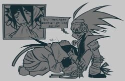 2_boys au boxers_on clothes edging eraser_head_(boku_no_hero_academia) gay_sex hizashi_yamada male mha my_hero_academia_ present_mic shouta_aizawa talking teasing tied_hands tied_up