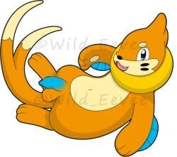 1boy balls blackcachomon buizel feral foreskin humanoid_genitalia humanoid_penis long_foreskin male male_only nintendo penis pokémon_(species) pokemon pokemon_(species) solo testicles uncircumcised uncut wild_eevee