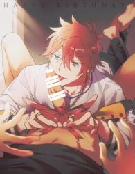 birthday ensemble_stars! gay male male/male male_focus male_only rinne_amagi yaoi