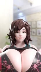 1girls 3d 3d_animation 9:16 andi3dz animated big_breasts breasts cleavage huge_breasts large_breasts mei_(overwatch) overwatch pale-skinned_female pale_skin shirt_pull shorter_than_10_seconds shorter_than_30_seconds sound tagme vertical_video video