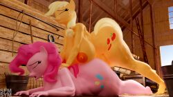 16:9 3d_(artwork) ambiguous_penetration anthro anthrofied applejack_(mlp) areola ass balls barn big_areola big_breasts big_butt big_nipples big_penis blonde_hair breasts cutie_mark digital_media_(artwork) duo earth_pony equid equine female friendship_is_magic ftg_crossgender fti_crossgender genitals gynomorph hair hasbro hi_res horse huge_areola huge_breasts huge_butt intersex intersex/female intersex_penetrating mammal my_little_pony nipples nude orange_body orange_nipples orange_penis penetration penis pink_body pink_hair pinkie_pie_(mlp) pony rule_63 sex smooth_skin symm thick_thighs widescreen