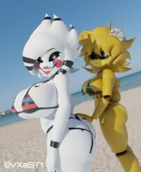 2girls 3d 3d_(artwork) alternate_version_available animatronics anthro artist_name ass beach big_ass big_breasts bikini breasts cally3d clazzey cryptiacurves curvy fazclaire's_nightclub female female_only five_nights_at_freddy's five_nights_at_freddy's_2 fnaf freddy_(fnaf) fredina's_nightclub fredina_(cally3d) frenni_(cryptia) frenni_fazclaire furry golden_freddy golden_freddy_(fnaf) golden_fredina_(cally3d) hourglass_figure looking_at_viewer marie_(cally3d) marie_(cryptia) marionette_(fnaf) puppet_(cally3d) puppet_(fnaf) sand scottgames seaside sideboob smile swimwear thick_thighs type_0 voluptuous vxast wide_hips