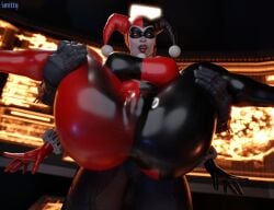 1boy 1girls 3d 3d_(artwork) batman batman:_arkham_knight batman_(series) batquinn big_ass big_breasts bodysuit busty cameltoe cleavage curvaceous curvy curvy_figure dc dc_comics digital_media_(artwork) eyes female female_focus fully_clothed harley_quinn harley_quinn_(classic) harley_quinn_(injustice) hero injustice_2 large_ass large_breasts light-skinned_female light-skinned_male light_skin lips male male/female reverse_suspended_congress smitty34 straight superhero thick_thighs villain villainess voluptuous