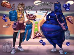 big_breasts blueberry_inflation breasts female klomb0