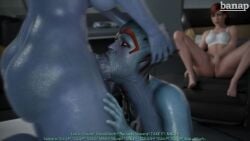 1girls 2futas 3d alien alien_girl alien_humanoid asari ass banap big_ass big_penis blender blender_(software) blowjob blue-skinned_futanari blue_skin blush breasts comic comic_page commander_shepard deep_blowjob deep_throat deepthroat dialogue english english_dialogue english_text face_fucking female femshep fingering futanari holding_head huge_cock human humanoid leash liara_t'soni light-skinned_female light_skin mass_effect masturbation mature mature_futa no_nut_november nude nude_futanari penis samara self_upload tagme teasing text thick_thighs veiny_penis voyeur