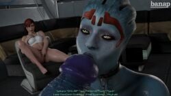 1girls 2futas 3d alien alien_girl alien_humanoid asari banap big_penis blender blender_(software) blowjob blue-skinned_futanari blue_skin chained collar comic comic_page commander_shepard dialogue english english_dialogue english_text fellatio female femshep fingering futa_on_futa futa_sans_pussy futanari huge_cock human humanoid leash liara_t'soni light-skinned_female light_skin mass_effect masturbation mature mature_female mature_futa no_nut_november nude nude_futanari penis samara self_upload sucking_tip tagme text