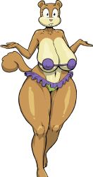 sandy cheeks from spongebob squarepants by jombleywombley