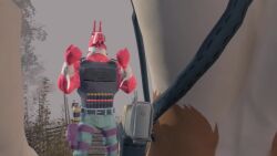 3d abs aggressive anal anal_sex animate_inanimate animated anthro anthro_on_anthro anthro_only anthro_penetrated anthro_penetrating_anthro balls bandaged_arm bandaged_neck before_sex big_balls big_penis black_fur brown_fur calico_cat closeup fortnite fortnite:_battle_royale gay gay_sex grabbing_from_behind grabbing_tail living_piñata llama looking_at_partner looking_pleasured lt._john_llama male male/male male_only meowscles meowscles_(fortnite) no_sound on_fours outside outside_sex park penis piñata pink_body pink_fur presenting presenting_penis public public_nudity public_sex rock sfm showing_off showing_penis sky_chaser suspenders tagme tree video white_body white_fur wink winking_at_partner