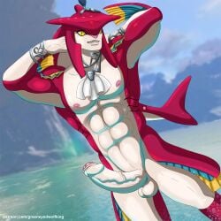 sidon (zelda) from breath of the wild by greeneyedwolfking