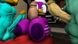 3d 3d_(artwork) big_breasts big_penis breasts female huge_cock novaparadox1337 penis sega sonic_(series) sonic_forces wave_the_swallow