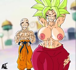 1boy 1girls afreetime after_sex alternate_breast_size areolae ass_focus ass_grab before_sex big_ass big_breasts big_nipples big_penis breasts clothed clothing dragon_ball dragon_ball_super dragon_ball_z duo earring earrings female green_hair huge_breasts huge_cock human imminent_sex kefla krillin kuririn large_breasts legendary_super_saiyan light-skinned_female light-skinned_male light_skin long_hair male monochrome muscular_male nipples older_male partially_clothed penis potara_earrings pubic_hair pubic_hair_peek saiyan self_upload sketch slut slutty_outfit standing story super_saiyan super_saiyan_2 suprised topless training treasure_trail universe_6 universe_6_girls universe_6_saiyan/universe_7_human white_skin younger_female