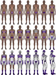 3d ass body_modification breasts female gender_transformation hair_color_change midriff mtf_transformation navel nipples nukunookee robot_girl robotization thick_thighs transformation transformation_sequence wide_hips