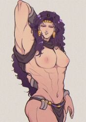 ambush_(trap) androgynous artist_request bara bara_tits battle_tendency jojo's_bizarre_adventure kars male_only muscular_male solo solo_male tagme