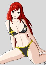 bb990 bikini erza_scarlet fairy_tail red_hair seductive_pose smile solo_female