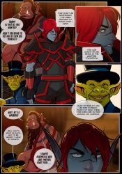 blizzard_entertainment comic comic_page darkra dialogue english_text goblin goblin_(warcraft) goblin_male kelsier_sharpsun mag'har_orc orc orc_(warcraft) original_character page_36 void_elf warcraft world_of_warcraft