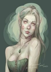 corset divinity:_original_sin_2 divinity_(series) elf elf_female female girl sebille_(divinity) woman