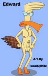 balls camp_lazlo cartoon_network edward_t._platypus erection humanoid male_only nipples no_humans non-human non-human_only nudity penis platypus toonophile